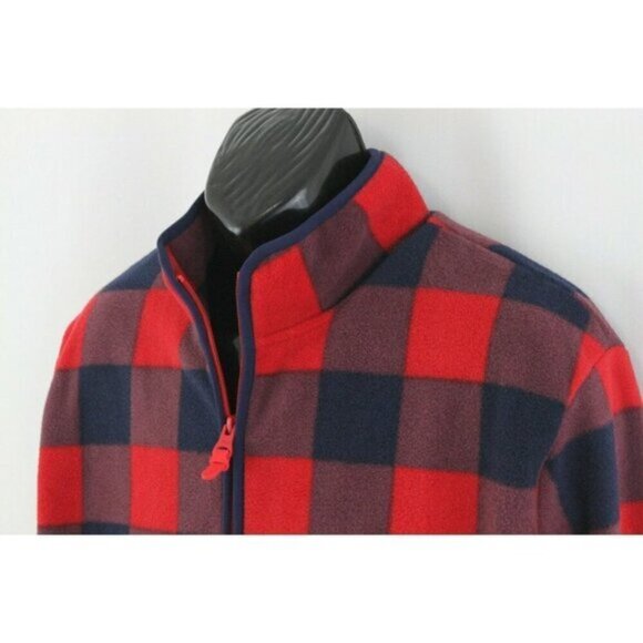 Fila Mens Jacket Woodlands Lumber Full Zip Long Sleeve Hiking Check Red Size L - Picture 7 of 14